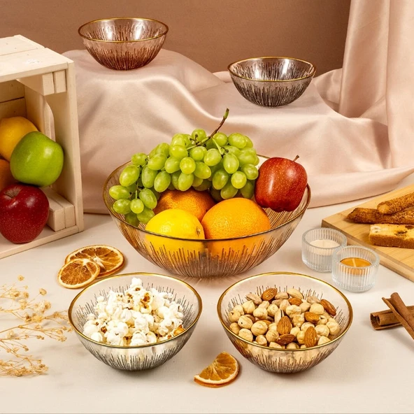 Fecra Mystic 5 Parça Kase ve Çerez Seti - 6