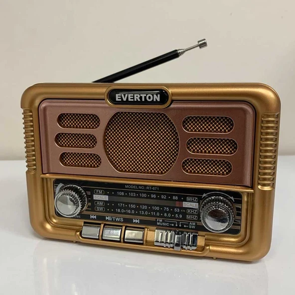 Usb Bt Radyo Nostajık Solar Paneli Müzik Çalar Rt-671 ürün görseli 1