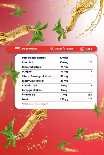 Panax Ginseng 60 Tablet - Resim 2