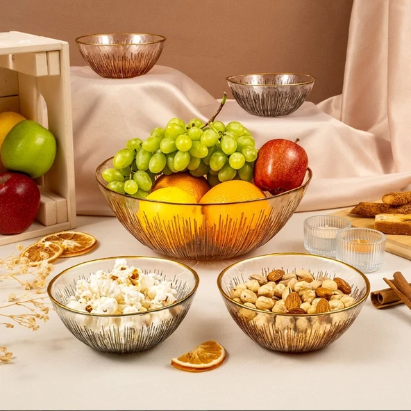 Fecra Mystic 5 Parça Kase ve Çerez Seti - 5