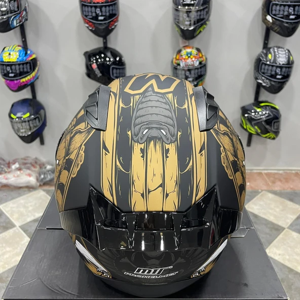 MTS M-801 SNAKE Full Face Kask ANUBIS - Resim 6