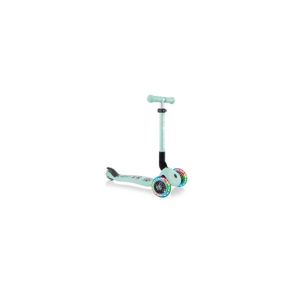 Globber Junıor Foldable Fantasy Işıklı Scooter - Mınt Yesıl