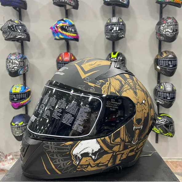MTS M-801 SNAKE Full Face Kask ANUBIS - Resim 3