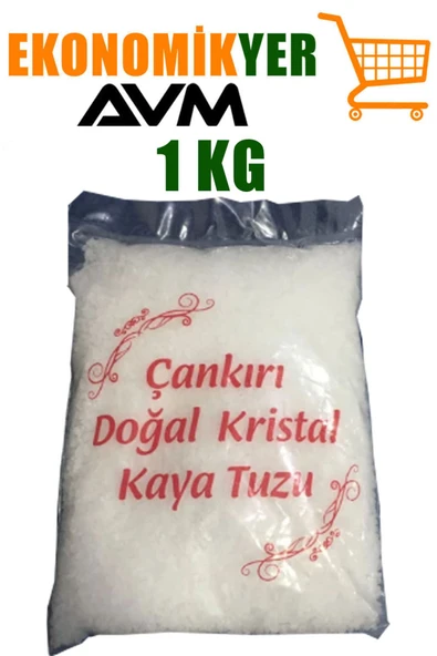 TUZ KRİSTAL KAYA TUZU ÇANKIRI TUZU 1 KG