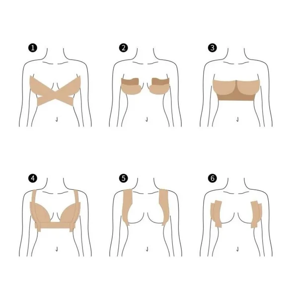 Göğüs Dikleştirme Bandı S Beden 2.5 Cm 5 Mt - 2