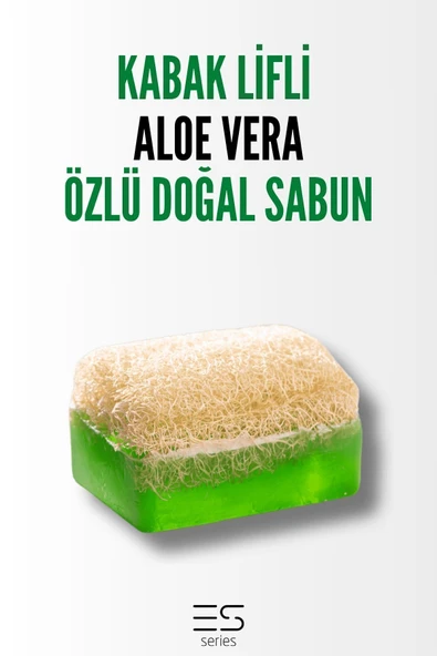 Kabak Lifli Aloe Vera Özlü Doğal Sabun 140 gr 1 Adet