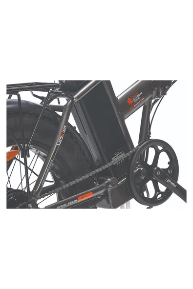 Voniq E Fat Bike Katlanır Elektirikli Bisiklet GRİ - 2