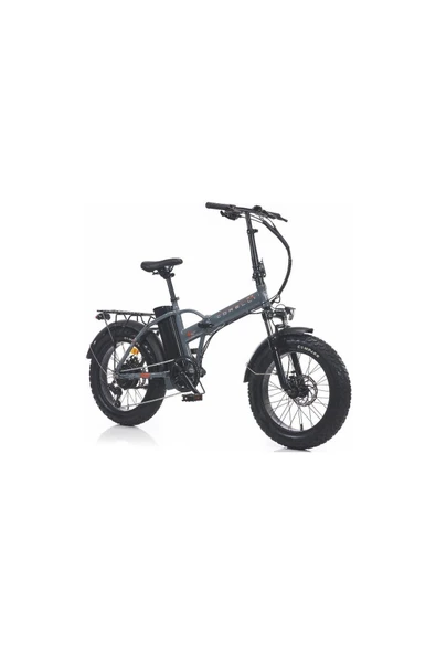 Voniq E Fat Bike Katlanır Elektirikli Bisiklet GRİ