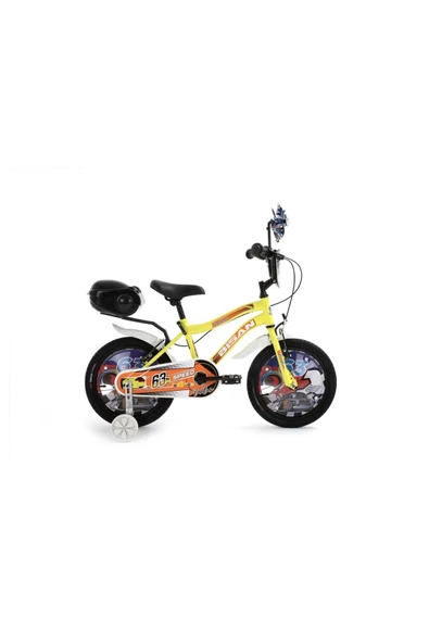BİSAN BOBO SARI 6 CM 1x1 VİTES Tekerlek: 16"TURUNCU ÇOCUK BİSİKLETİ blc
