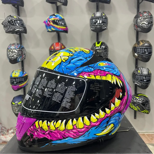 MTS M-801 SNAKE Full Face Kask GONGJU - 3