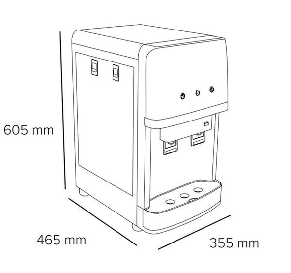 Set Üstü Arıtmalı Pompalı Su Sebili - Resim 2