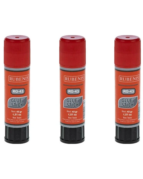 Rubenis Stick Yapıştırıcı 43 gr 3 Adet RG43