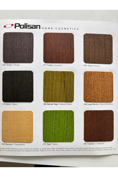 Polisan Politex Doğal Bambu Parlak Vernik Su Geçirmez Uv Dirençli Yüksek Dayanım - Resim 3