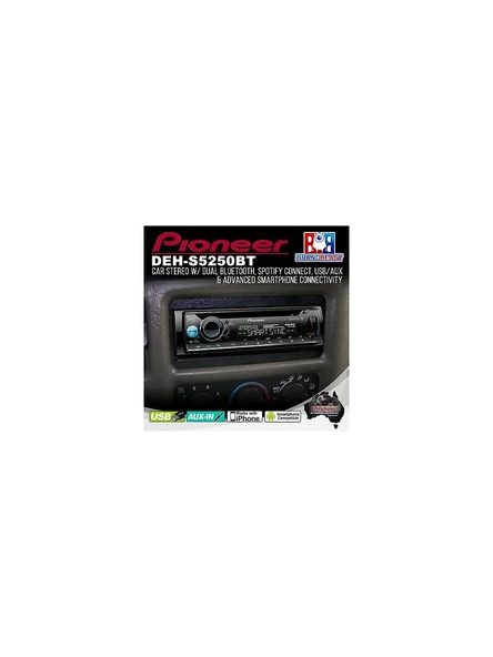 Pioneer DEH-S5250BT Teyp Bluetooth/CD/USB/AUX/2 RCA/Spotify - 4