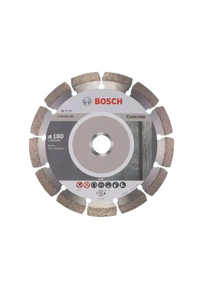 Bosch Standard For Concrete 180 mm Elmas Kesme Diski - 2608602199 ürün görseli
