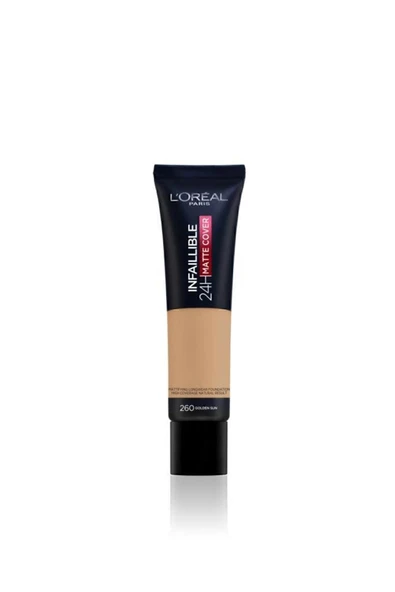 L'ORÉAL PARİS INFAİLLİBLE 24H MATTE COVER YÜKSEK KAPATICI FONDÖTEN - 260 GOLDEN SUN