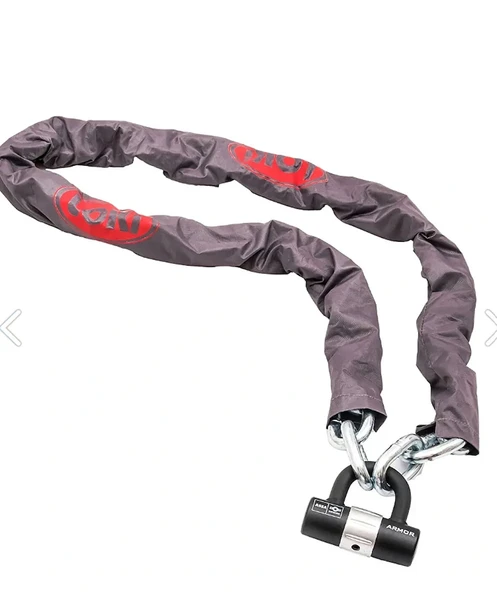 Armor LOKİ 12 Mm Kalınlık 1.50 Metre Motosiklet Scooter Zincir Kilit U Bar - 1