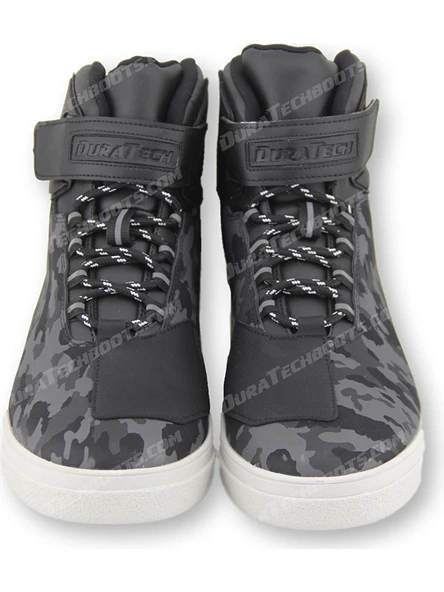 Duratech Fashion Gri Kamuflaj Mevsimlik Korumalı Motosiklet Botu - Resim 2