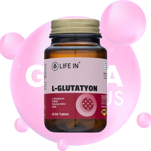 LİFE İN L- GLUTATYON TABLET 30 ADET ürün görseli 1