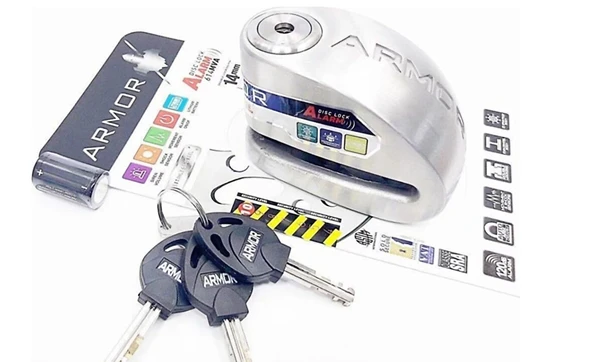 Armor 614MVA Paslanmaz Çeli̇k Alarmli Di̇sk Ki̇li̇di̇