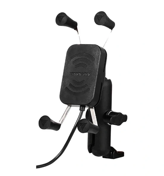 Motowolf Ayna Bağlantılı Wireless Şarjlı Telefon Tutucu