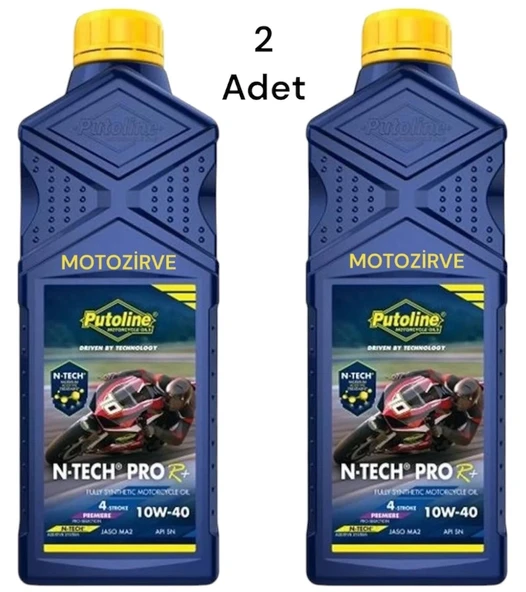 Putoline N-Tech Pro R+ 10w-40 Tam Sentetic Motosiklet Yağı 1 Litre (2 Adet),ntech ürün görseli