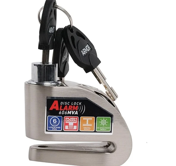 Armor 606MVA 120db Alarmlı Disk Kilidi 6mm