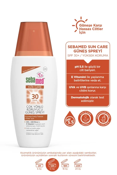 SEBAMED SUN CARE SPF 30 UVA / UVB GÜNEŞ SPREYİ 150 ML - 3