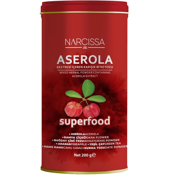 NARCİSSA ASEROLA EKSTRESİ İÇEREN KARIŞIK BİTKİ TOZU 200 GR