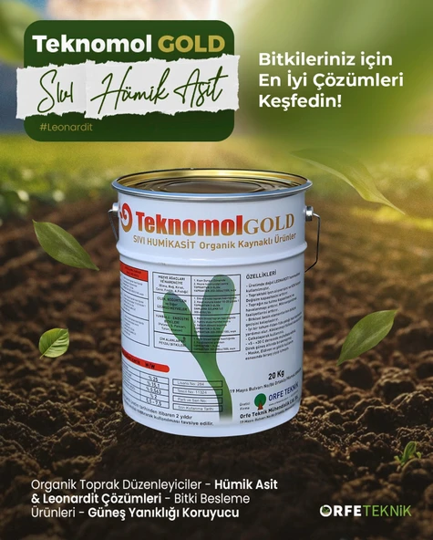 Teknomol Gold Sıvı Hümik Asit - 20 Kg - 2
