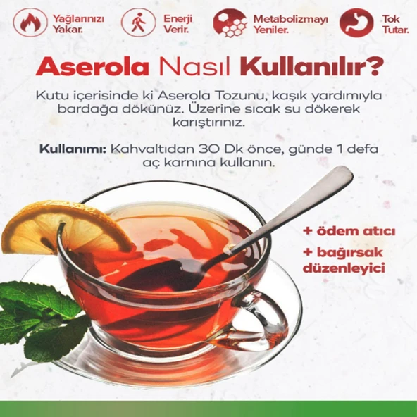 NARCİSSA ASEROLA EKSTRESİ İÇEREN KARIŞIK BİTKİ TOZU 200 GR - 4