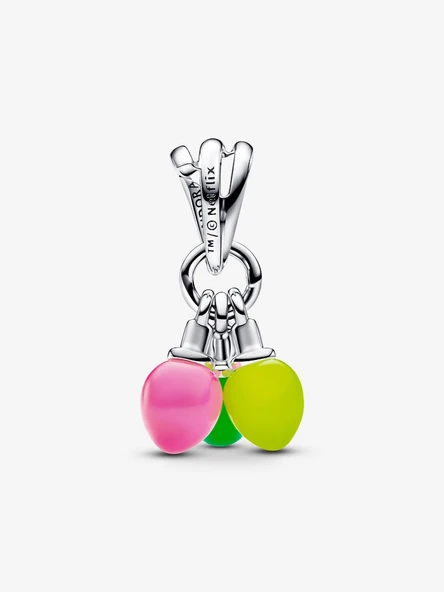 Pandora Stranger Things Karanlıkta Parlayan RUN Sallantılı Charm 925 ayar gümüş - Resim 2