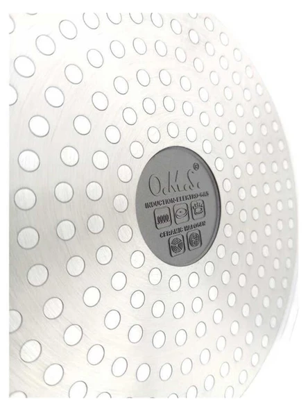 OMS 15016 Döküm Seramik 3 Parça Tava Seti Siyah (20-24-28 cm) - 4