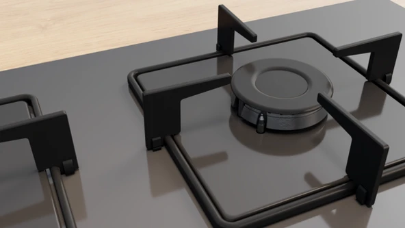 Bosch POP6C9P30O Cam Antrasit Gri Ankastre Ocak Doğalgazlı - 4