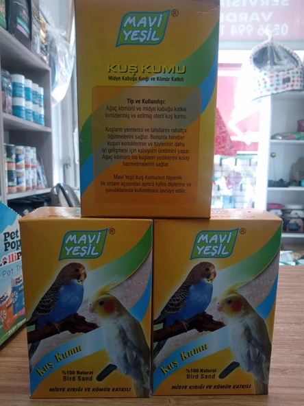Mavi Yeşil Kuş Kumu - 1