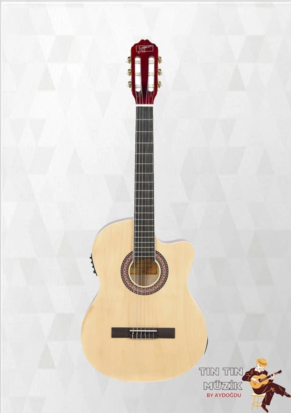 Zoppran Qcg10Csl İnce Kasa Elektro Klasik Gitar - 2