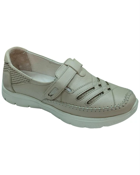 Malawi 200K. Kadın Bej (36-40) Deri Comfort Ayakkabı - 2