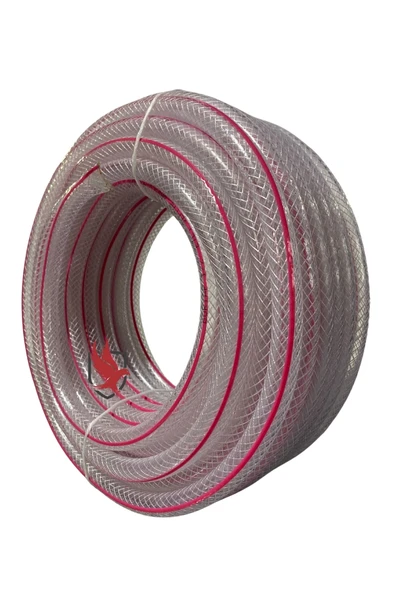 Boryap 1/2 Örgülü Şeffaf Silikon Bahçe Sulama Hortum 100 Mt - 3