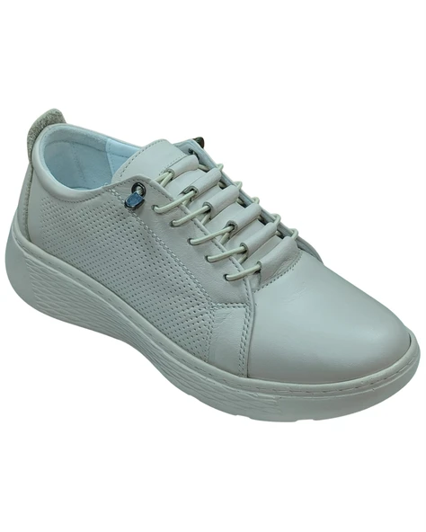 Be Fast One 2370 Kadın Bej (36-40) Deri Günlük Spor Ayakkabı - 2