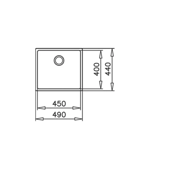 115000006-Teka Be Linea RS15 45.40 Çelik Eviye - Resim 5