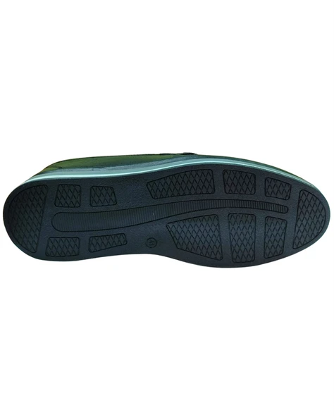 Serhan Ayakkabı 2009 Erkek Siyah (40-44) Deri Tokalı Loafer Ayakkabı - 4