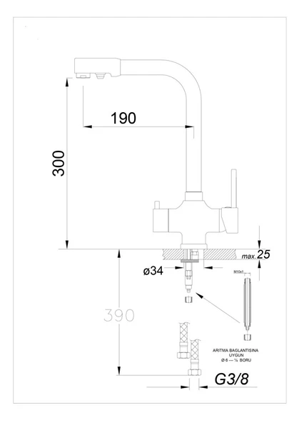 002021-Nuevo Raybond Gri Armatür - Resim 4