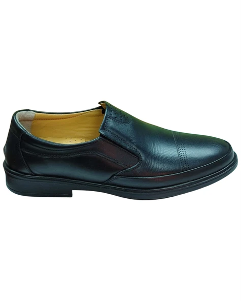 Serhan Ayakkabı 07-L1 Erkek Siyah (40-44) Deri Comfort Ayakkabı