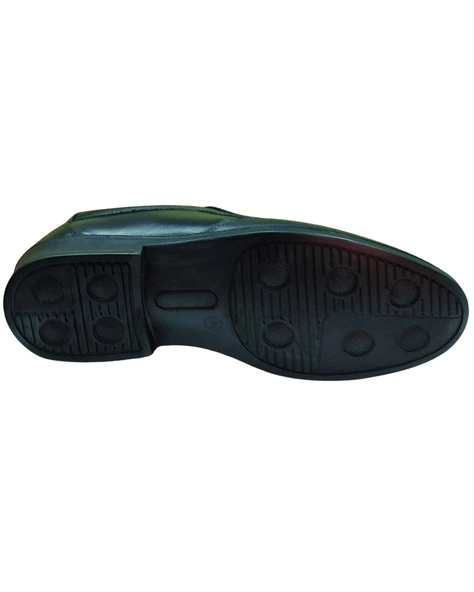 Serhan Ayakkabı 07-L1 Erkek Siyah (40-44) Deri Comfort Ayakkabı - 4