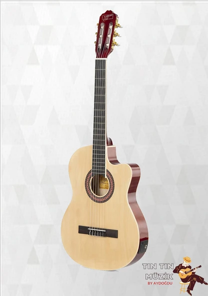 Zoppran Qcg10Csl İnce Kasa Elektro Klasik Gitar