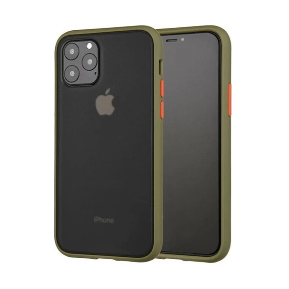 Apple iPhone 12 Pro Max Lent Silikon Kılıf (6.7") - Haki ürün görseli 1