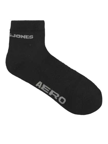 JACK JONES Yazılı Erkek Spor 3 lü Topuk Çorap 12283236 - 4