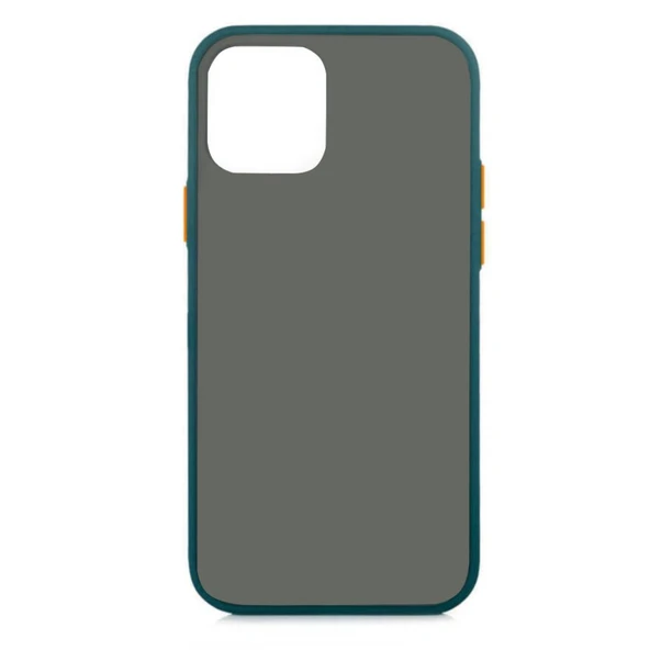Apple iPhone 12 Pro Max Lent Silikon Kılıf (6.7") - Koyu Yeşil - 1