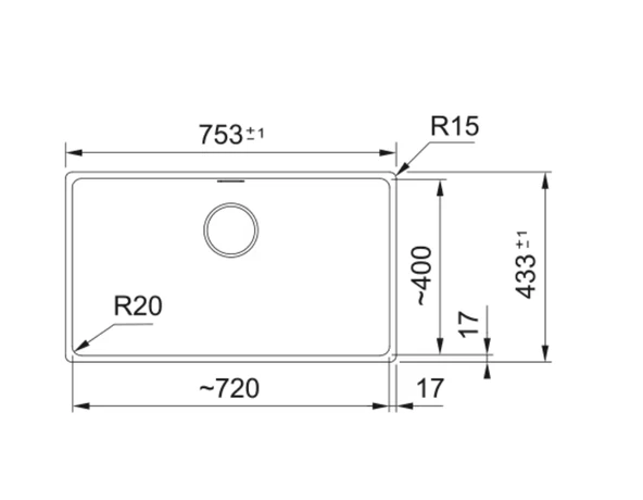 125.0688.496-Franke Maris Mrg 110-72 Avena Granit Eviye - Resim 2