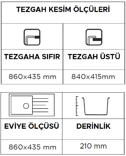 Opal Um-45 Granit Eviye Cream - Resim 3